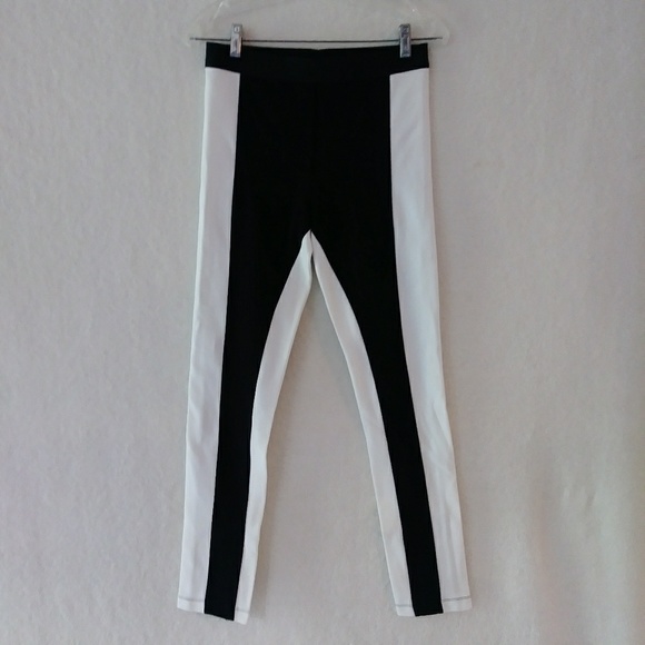 SALE! NWD BCBGMaxazria Sasha Blk/Wht Leggings Pant - Picture 2 of 6